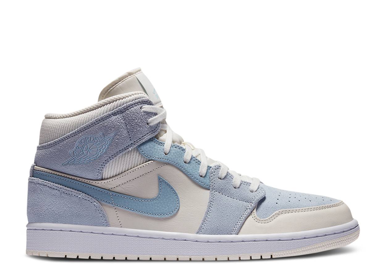 Air Jordan 1 Mid Mixed Textures Blue (9865679372615)