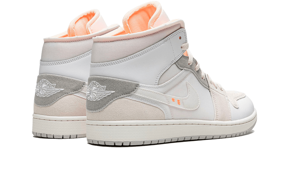 Air Jordan 1 Mid SE Craft Inside Out White Gray