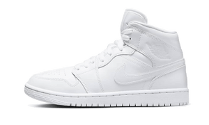 Air Jordan 1 Mid Triple White Patent Swoosh (6771039371591)