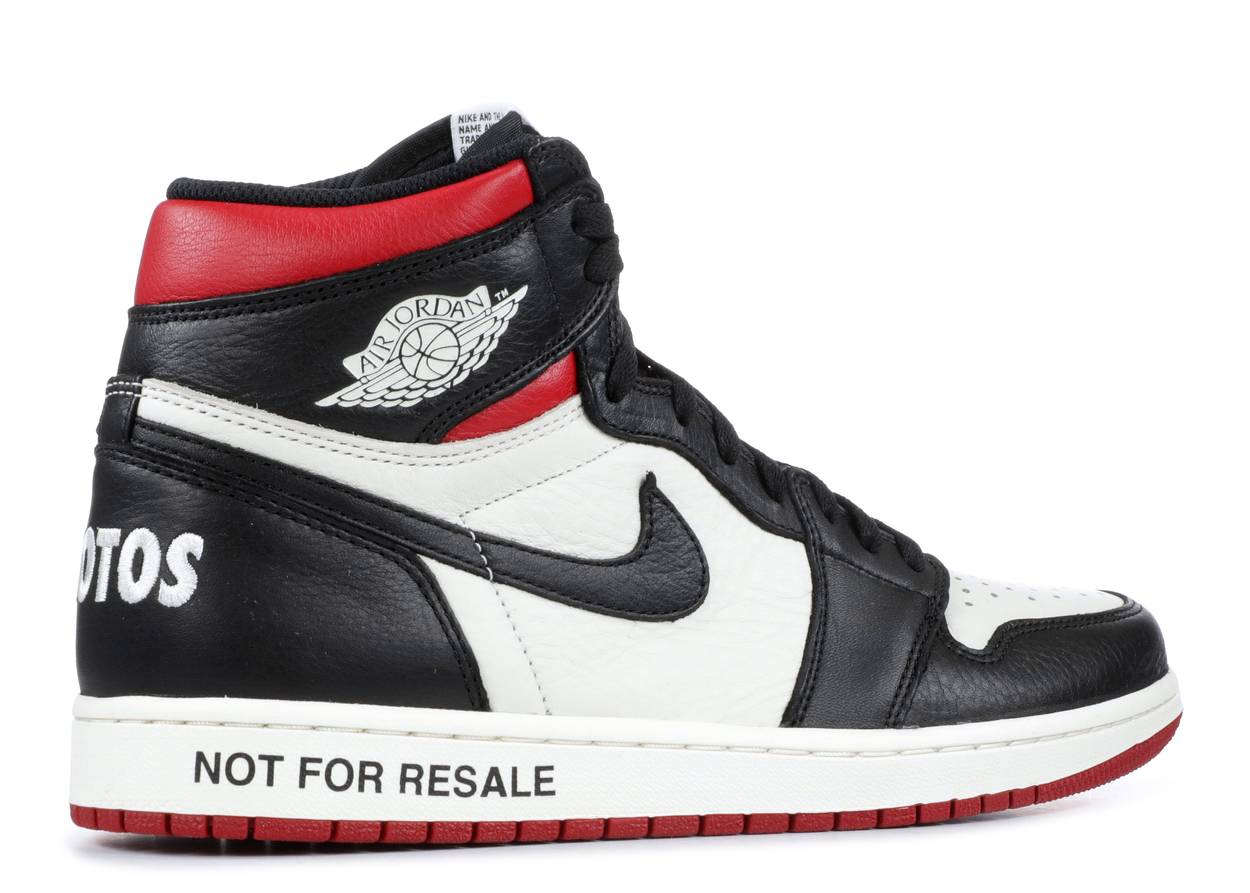 Air Jordan 1 Retro High "Not for Resale" Red (9865231106375)