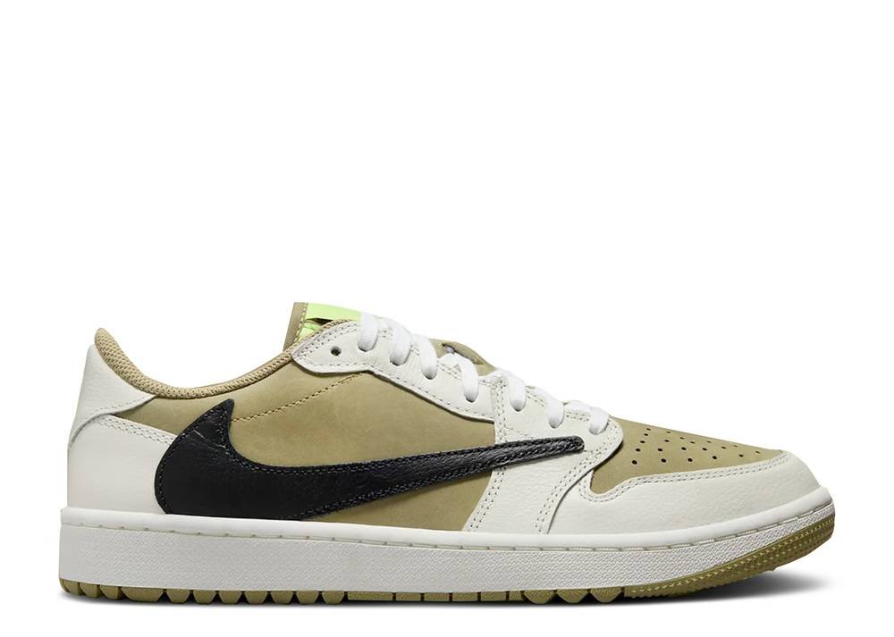 Air Jordan 1 Retro Low Golf Travis Scott Neutral Olive (9865588343111)