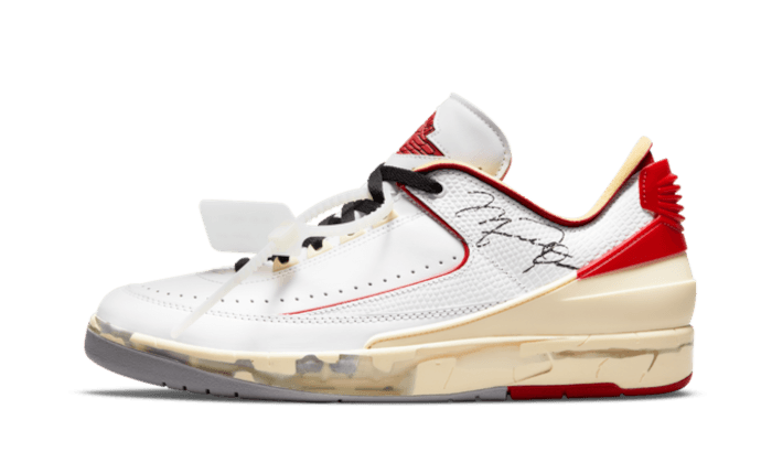 Air Jordan 2 Retro Low SP Off-White White Red (6771109855559)