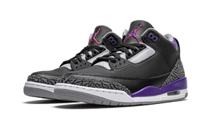 Air Jordan 3 Retro Black Court Purple (6771067650375)