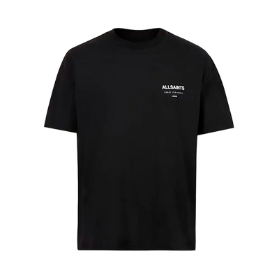 T-shirt surdimensionné à col ras du cou ALLSAINTS Underground noir de jais
