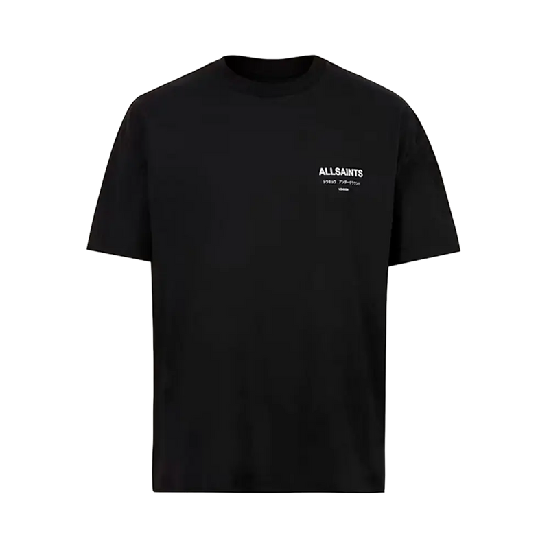 T-shirt surdimensionné à col ras du cou ALLSAINTS Underground noir de jais