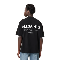 T-shirt surdimensionné à col ras du cou ALLSAINTS Underground noir de jais