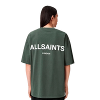 ALLSAINTS Tee-shirt col rond manches courtes Halcyon vert grenat