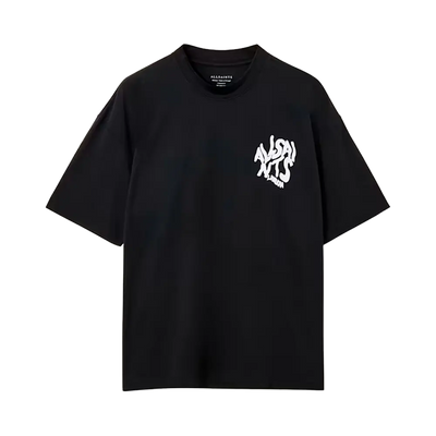 T-shirt oversize ALLSAINTS Orlando à logo imprimé noir de jais