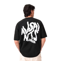 T-shirt oversize ALLSAINTS Orlando à logo imprimé noir de jais