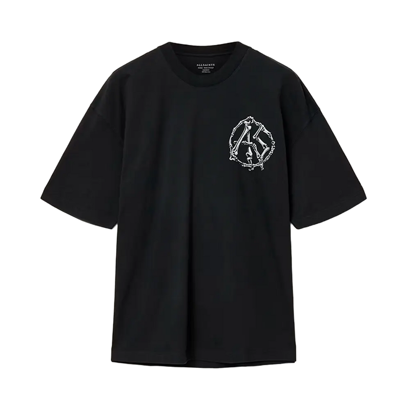 T-shirt ample Anatomica Washed Black ALLSAINTS