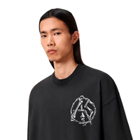 T-shirt ample Anatomica Washed Black ALLSAINTS