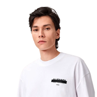 T-shirt ALLSAINTS Redact oversize avec logo brodé Blanc cendré