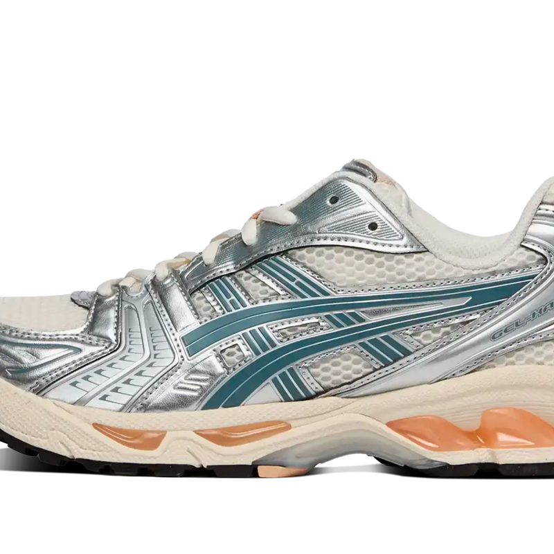 ASICS Gel-Kayano 14 Birch Pure Silver Teal Gold