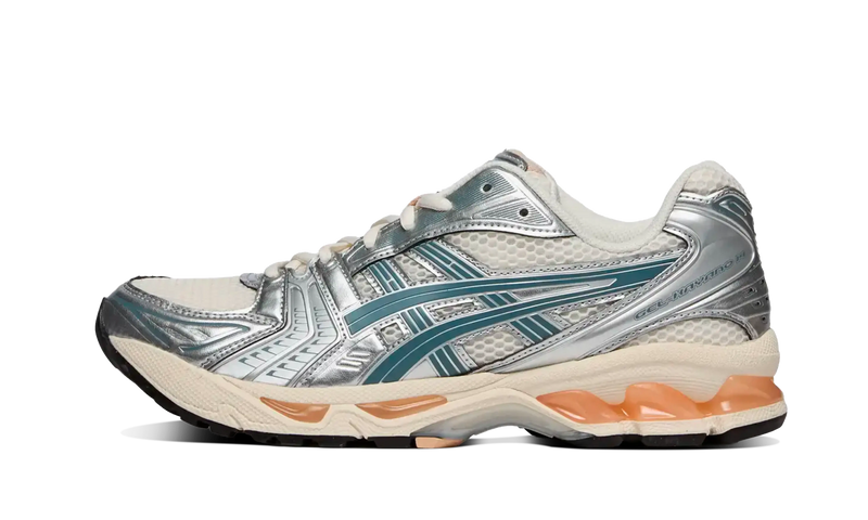 ASICS Gel-Kayano 14 Birch Pure Silver Teal Gold