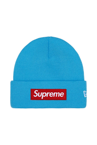 Supreme New Era Box Logo Beanie Blue (FW25)