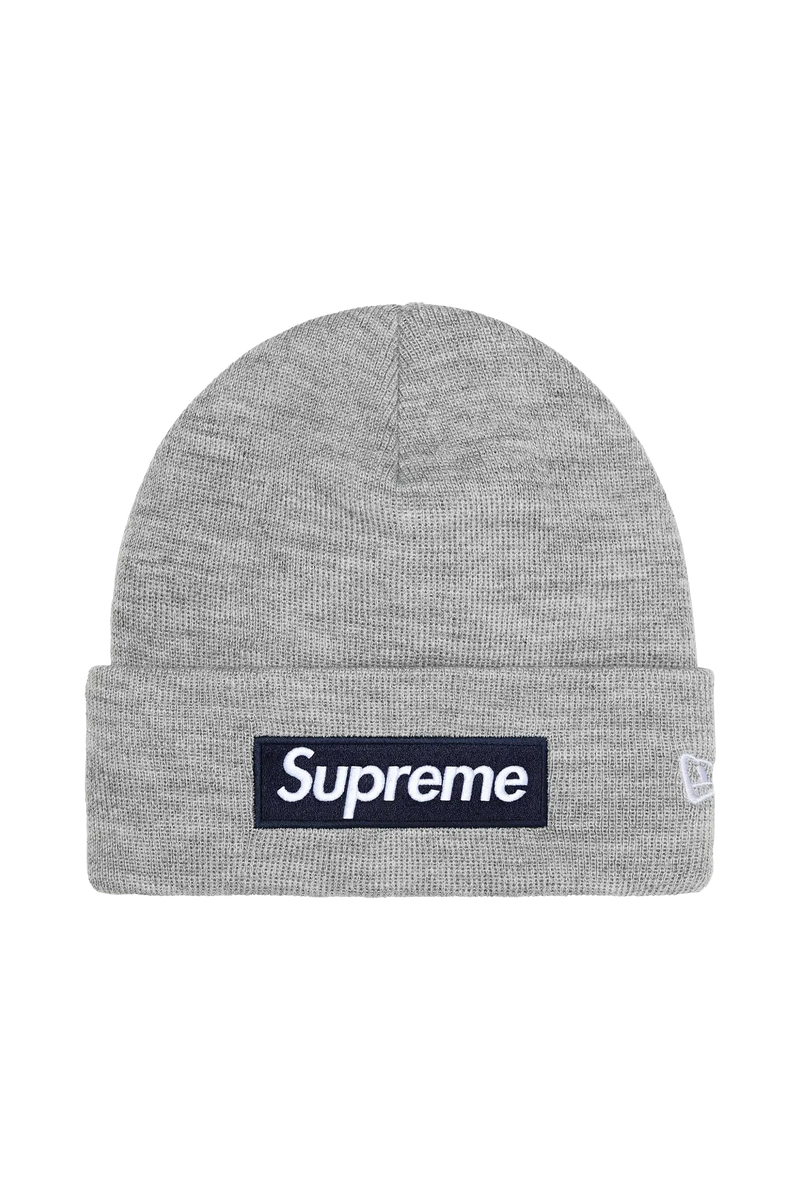 Supreme New Era Box Logo Beanie Grey (FW25)