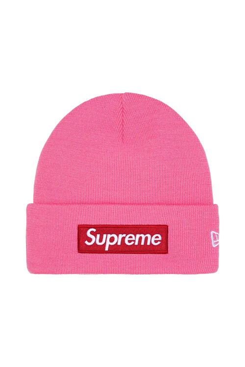 Supreme New Era Box Logo Beanie Pink (FW25)