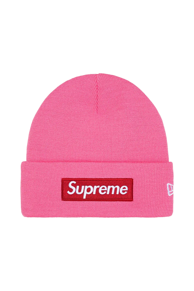 Supreme New Era Box Logo Beanie Pink (FW25)