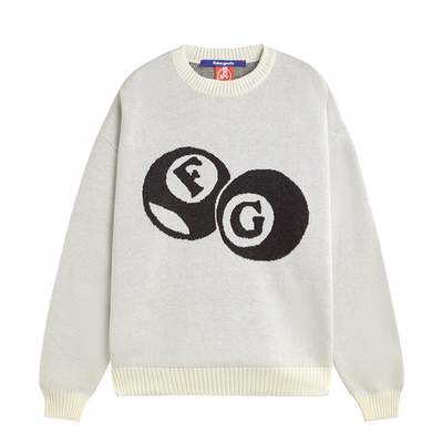 Pull en tricot Fakegods Billiard crème