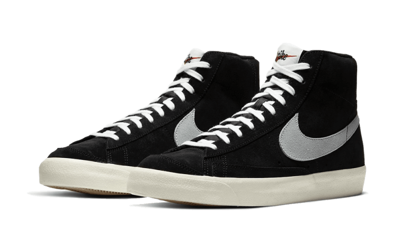 Blazer Mid '77 Black Pure Platinum (6771108184391)