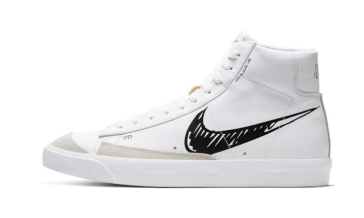 Blazer Mid Sketch Black Swoosh (6771076006215)