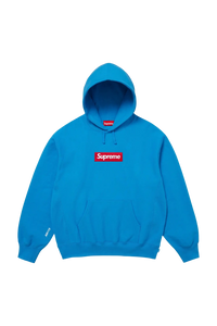 Supreme Hoodie Box Logo Blue (FW25)