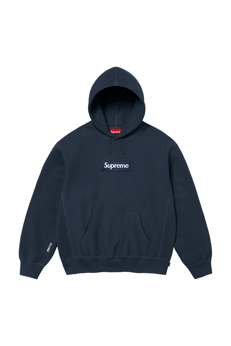 Supreme Hoodie Box Logo Navy Blue (FW25)