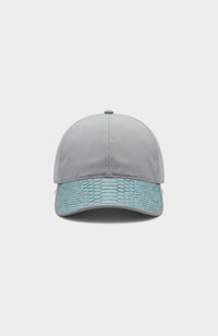 Casquette nylon gris / python bleu