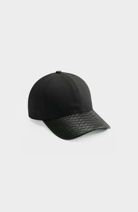 Casquette Python noire