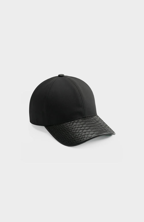 Casquette Python noire