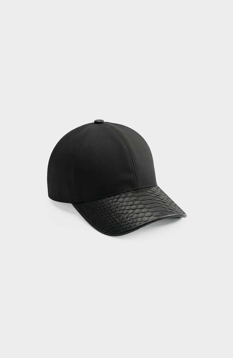 Casquette Python noire