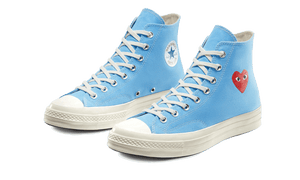 Chuck Taylor All-Star 70s Hi Comme des Garçons PLAY Bright Blue (6771077153095)