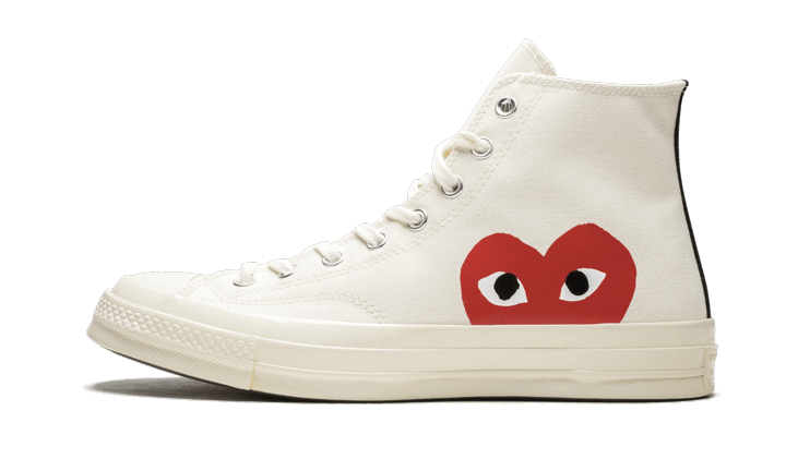 Chuck Taylor All-Star 70s Hi Comme des Garçons PLAY White (6771069944135)