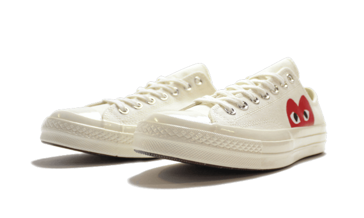 Chuck Taylor All-Star 70s Ox Comme des Garçons PLAY White (6771069813063)