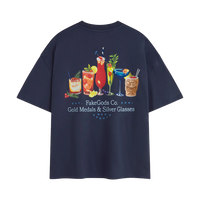Fakegods Cocktail Tee Navy