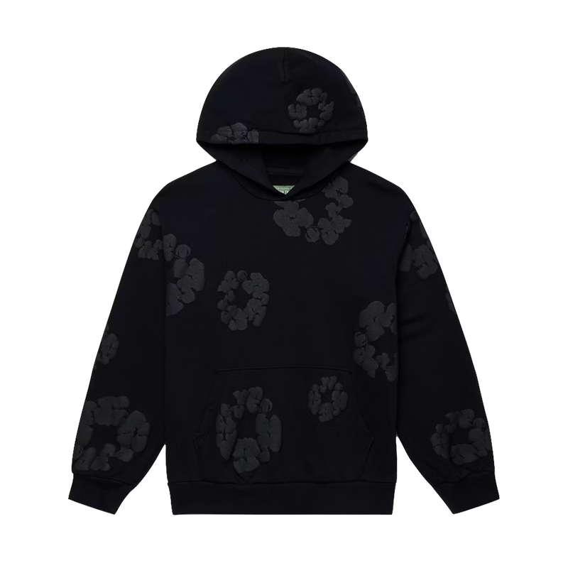 Sweat à capuche Denim Tears Cotton Wreath Noir Monochrome