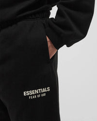 Fear of God Essentials Sweatpants Fleece Black White
