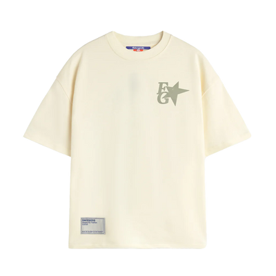 Fakegods Star Boxy Tee Cream