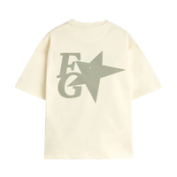 Fakegods Star Boxy Tee Cream