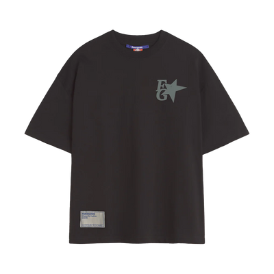 T-shirt ample Fakegods Strar gris foncé