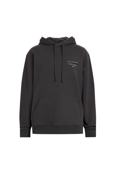 ALLSAINTS Redact Sweat-shirt à capuche brodé du logo Noir délavé