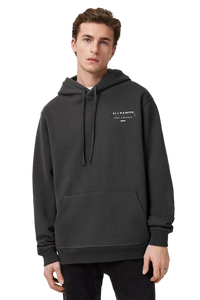 ALLSAINTS Redact Sweat-shirt à capuche brodé du logo Noir délavé