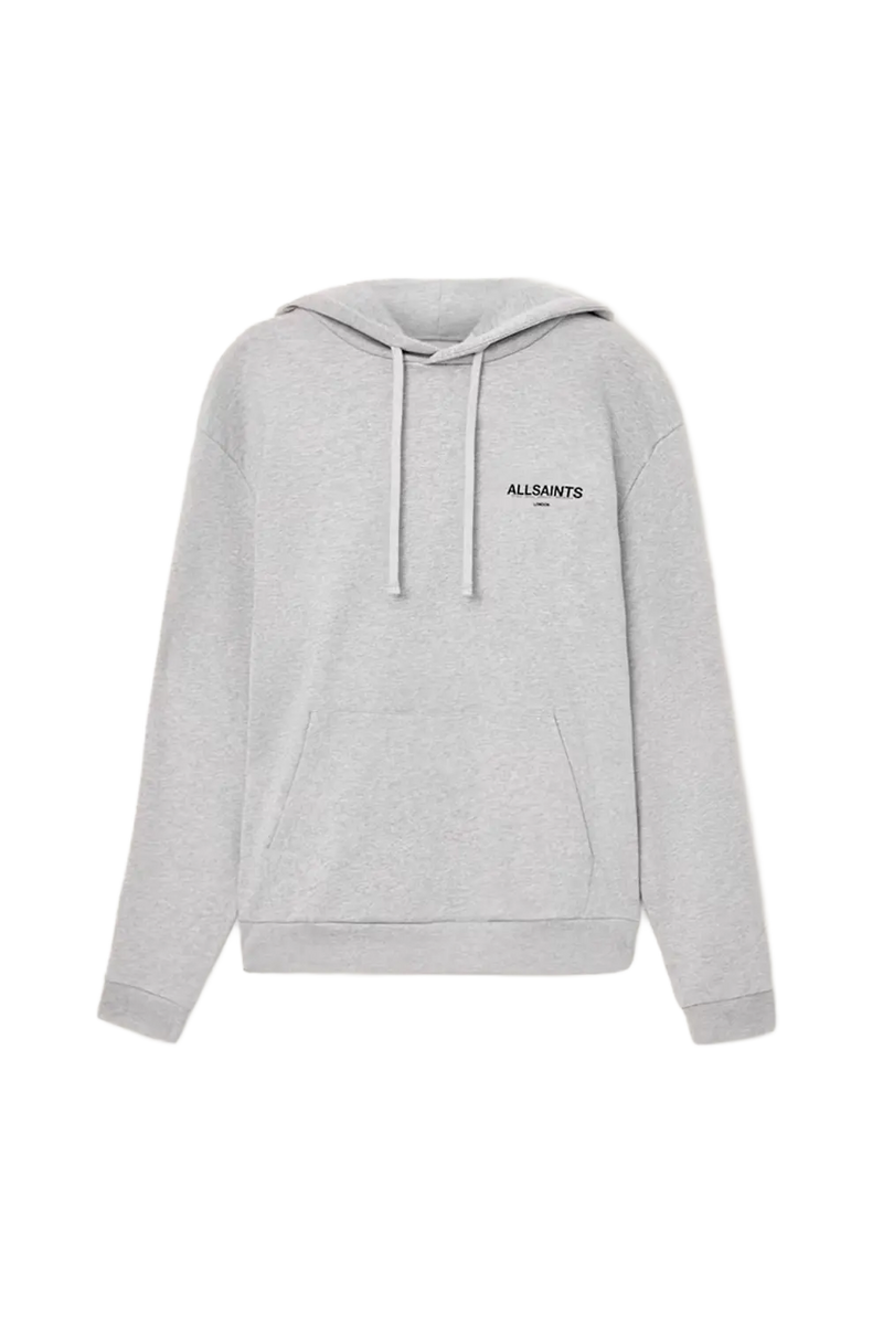 ALLSAINTS Sweat à capuche Halcyon gris chiné clair