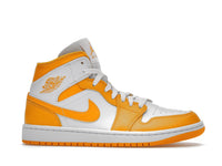 Air Jordan 1 Mid White University Gold
