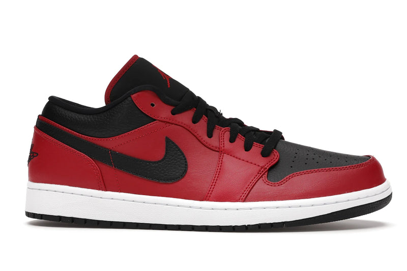 Air Jordan 1 Low Reverse Bred Pebbled Swoosh