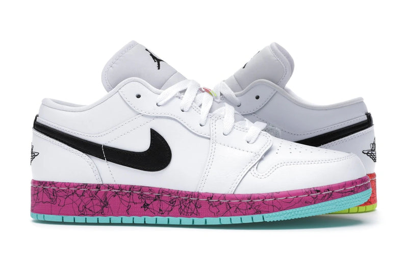 Air Jordan 1 Low Multi-Color Midsoles White