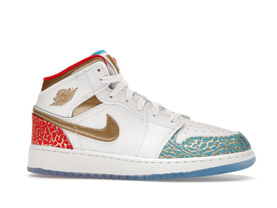 Air Jordan 1 Mid Sneaker School NC to Chicago