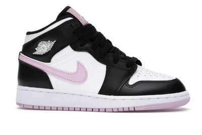 Air Jordan 1 Mid White Black Light Arctic Pink