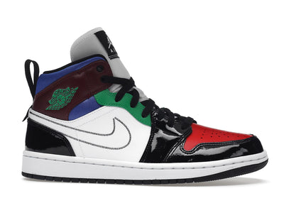 Air Jordan 1 Mid SE Black White Multi-Color