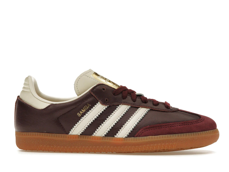 Adidas Samba OG Maroon Gold Metallic